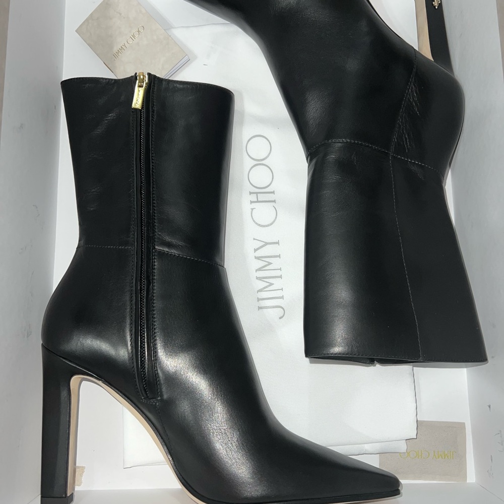 Jimmy Choo MERLE 100 Black Bootie size 36 - Picture 4 of 12